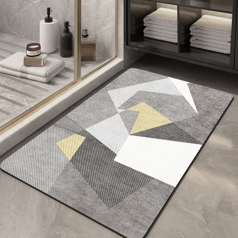 Abstract Pattern Non-Slip Bath Mat Kalsten