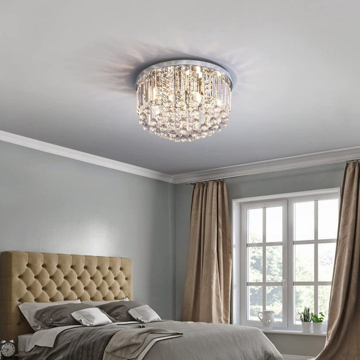 Crystal Glamour Flush Mount Light