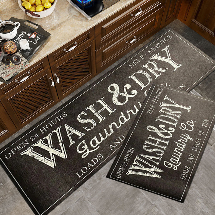 Vintage-Inspired Laundry Room Area Mat Kalsten