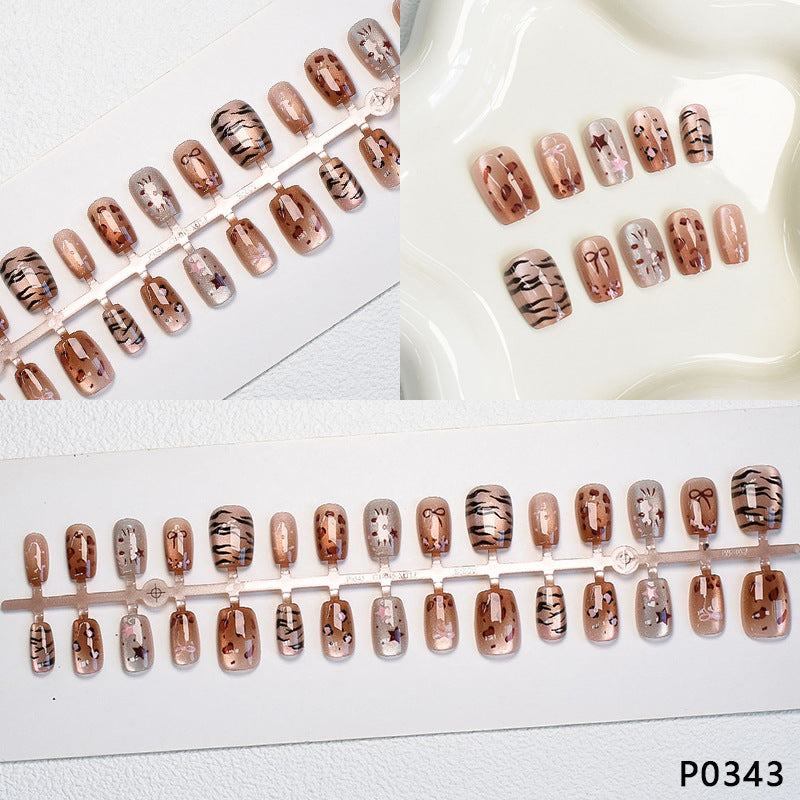 Playful Animal Print Press-On Nail Set Kalsten