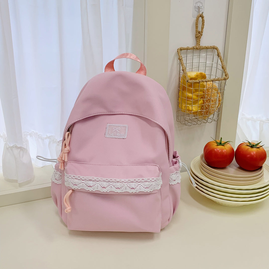 Elegant Lace-Trimmed Daily Backpack Kalsten