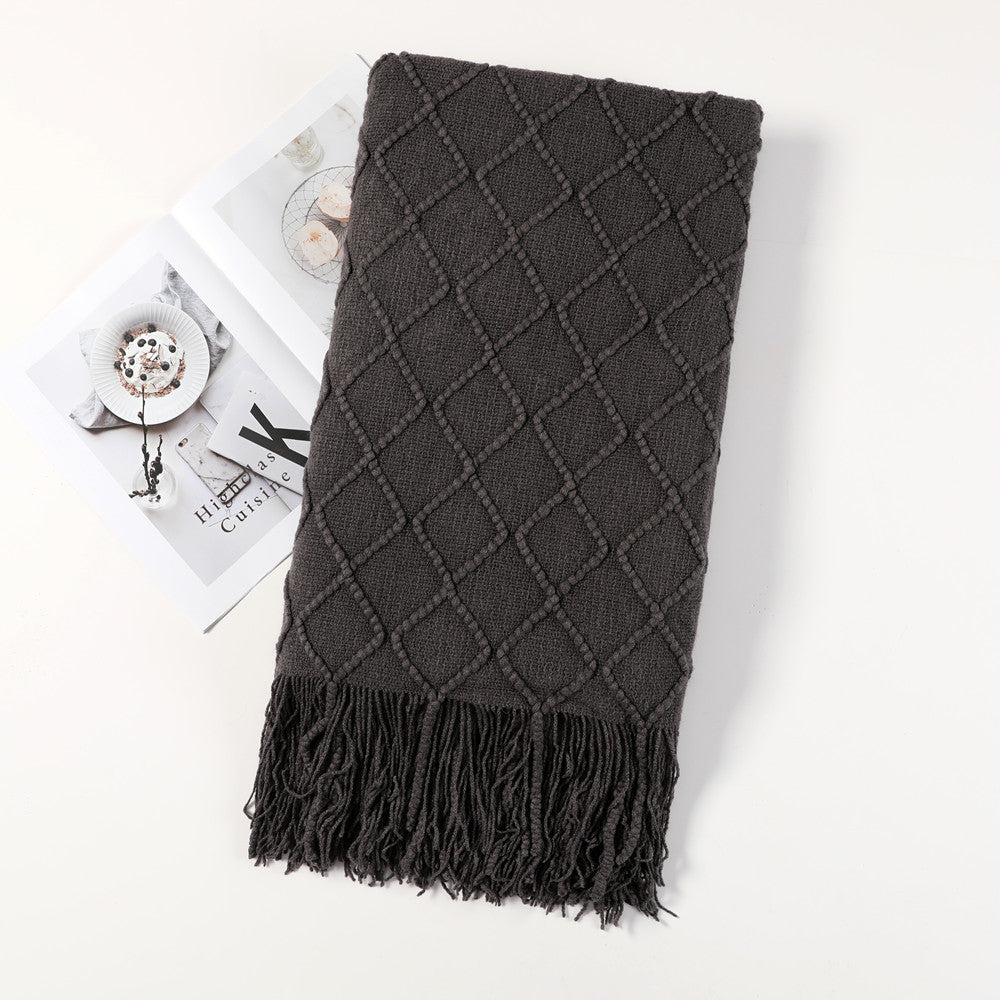 Cozy Textured Throw Blanket