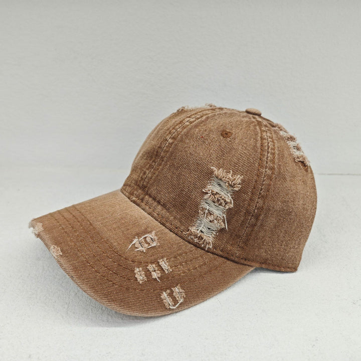 Women's Distressed Casual Denim Baseball Cap Kalsten