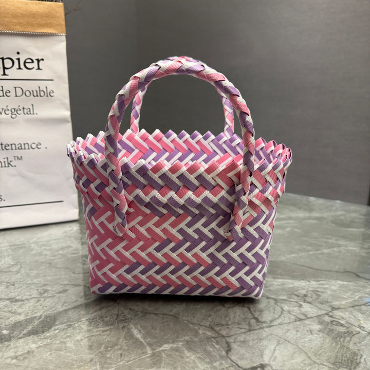 Handcrafted basket bag in stylish design Kalsten