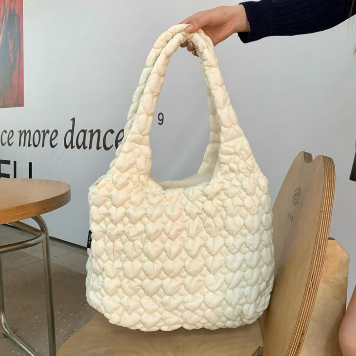 Quilted Soft Fabric Shoulder Bag