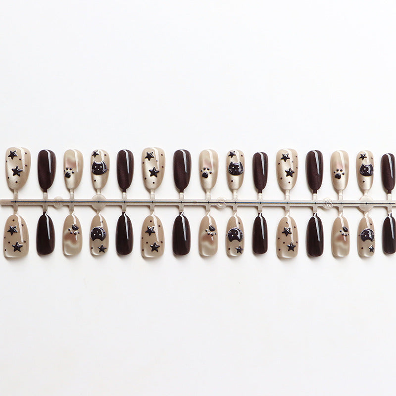Thematic Artistic Press-On Nail Design Kalsten
