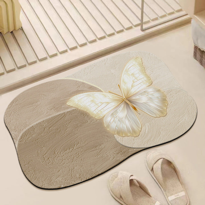 Abstract Textured Bath Mat