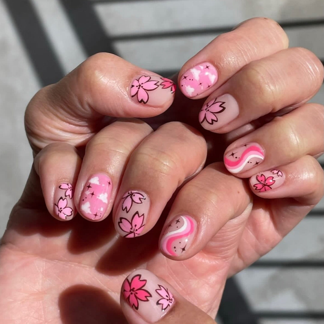 Artistic Floral Nail Art Kit Kalsten