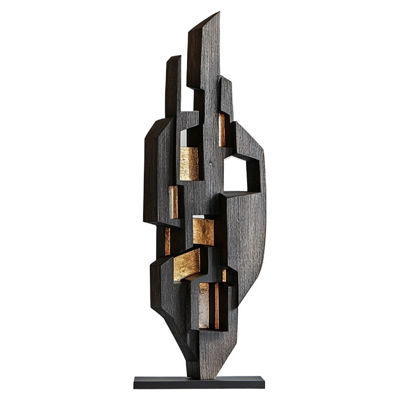 Abstract Decorative Wood Sculpture