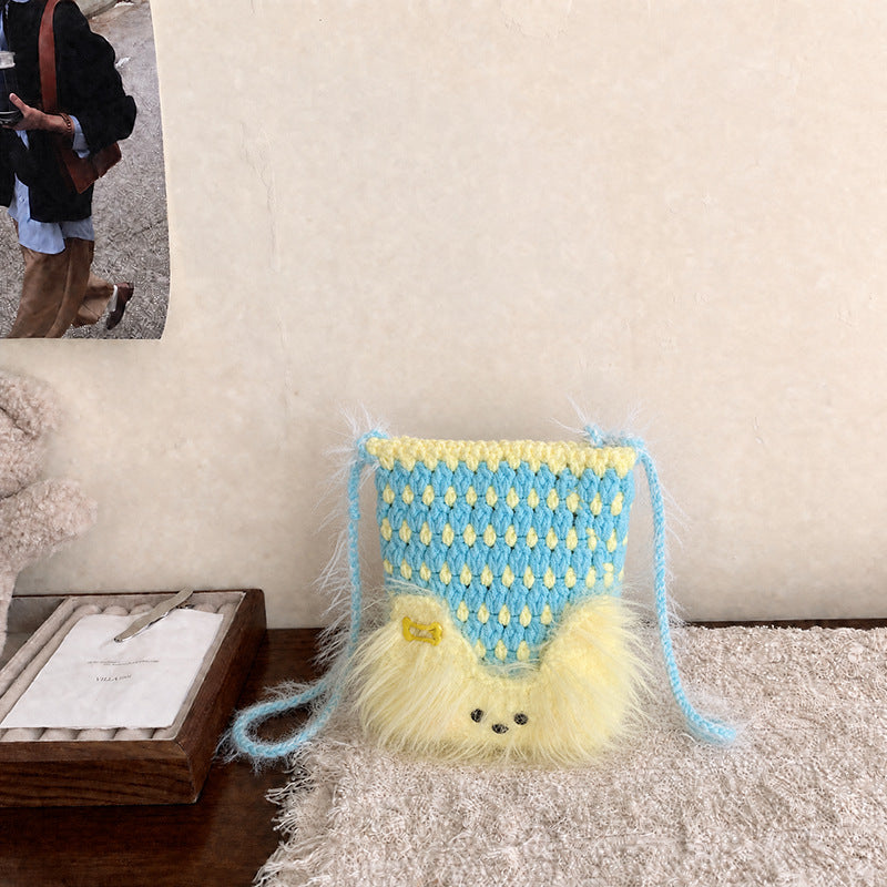 Cute Plush Animal-Themed Mini Bag