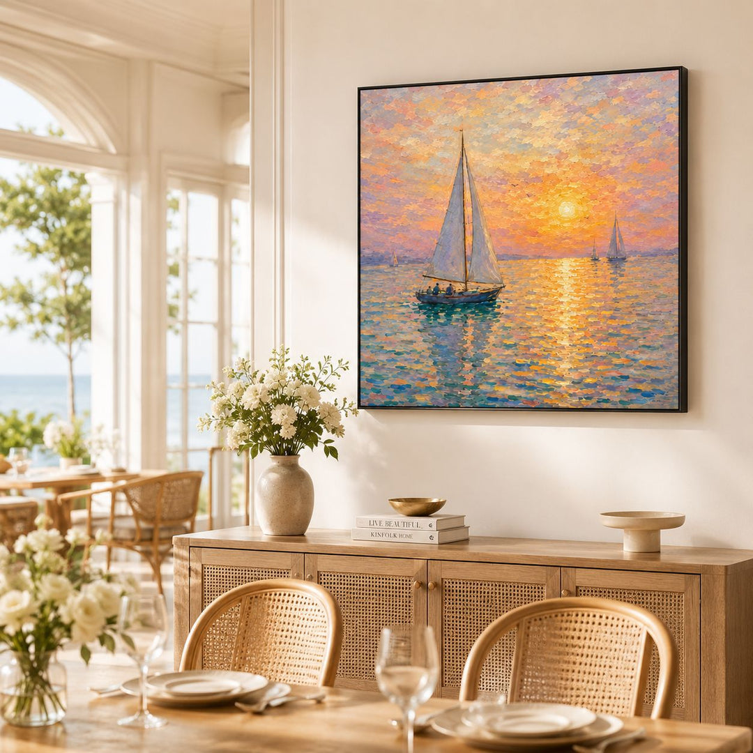 Seascape Acrylic Canvas Artwork