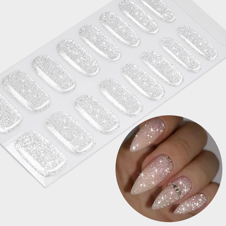 Glittering Gel Nail Wraps