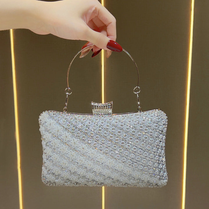 Rhinestone-Embellished Evening Clutch