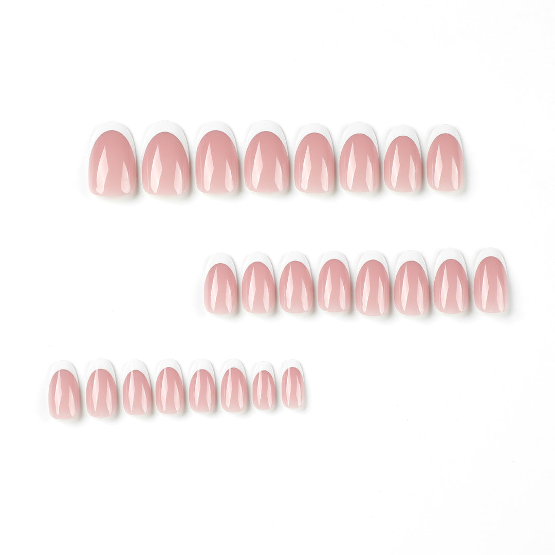 Elegant Gel Nails with Continuous French Tip Kalsten