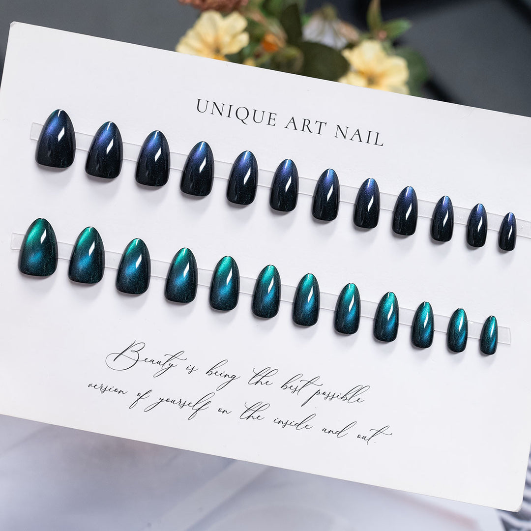 Glossy Long-Lasting Press-On Nail Set