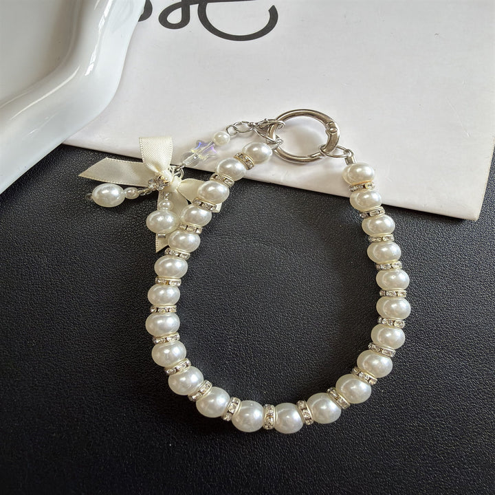 Elegant Pearled Charm Keychain Kalsten
