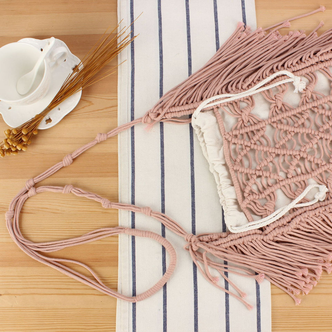 Handbag with Artistic Macramé Design Kalsten 1784182970