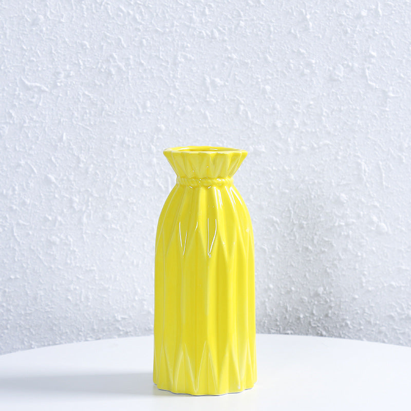 Elegant Textured Ceramic Flower Vase Kalsten 1790310307
