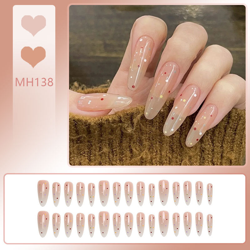 Gradient Glitter Press-On Nails