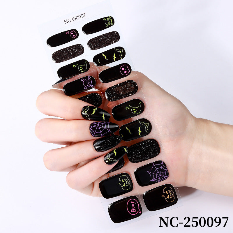 Halloween-Themed Nail Art Wraps