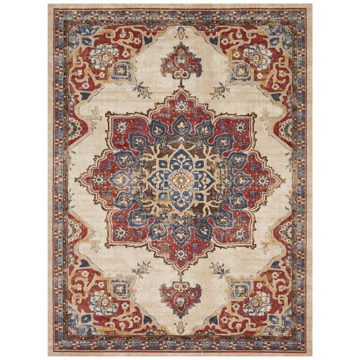 Vintage Floral Medallion Area Rug
