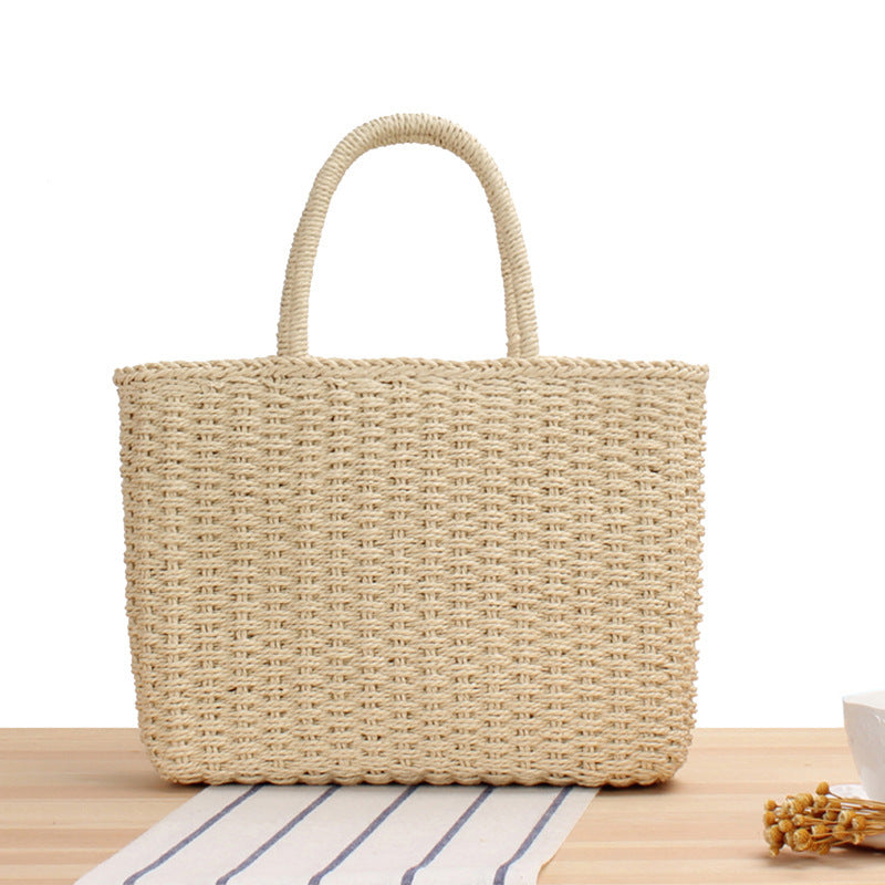 Basket bag with handcrafted weave Kalsten