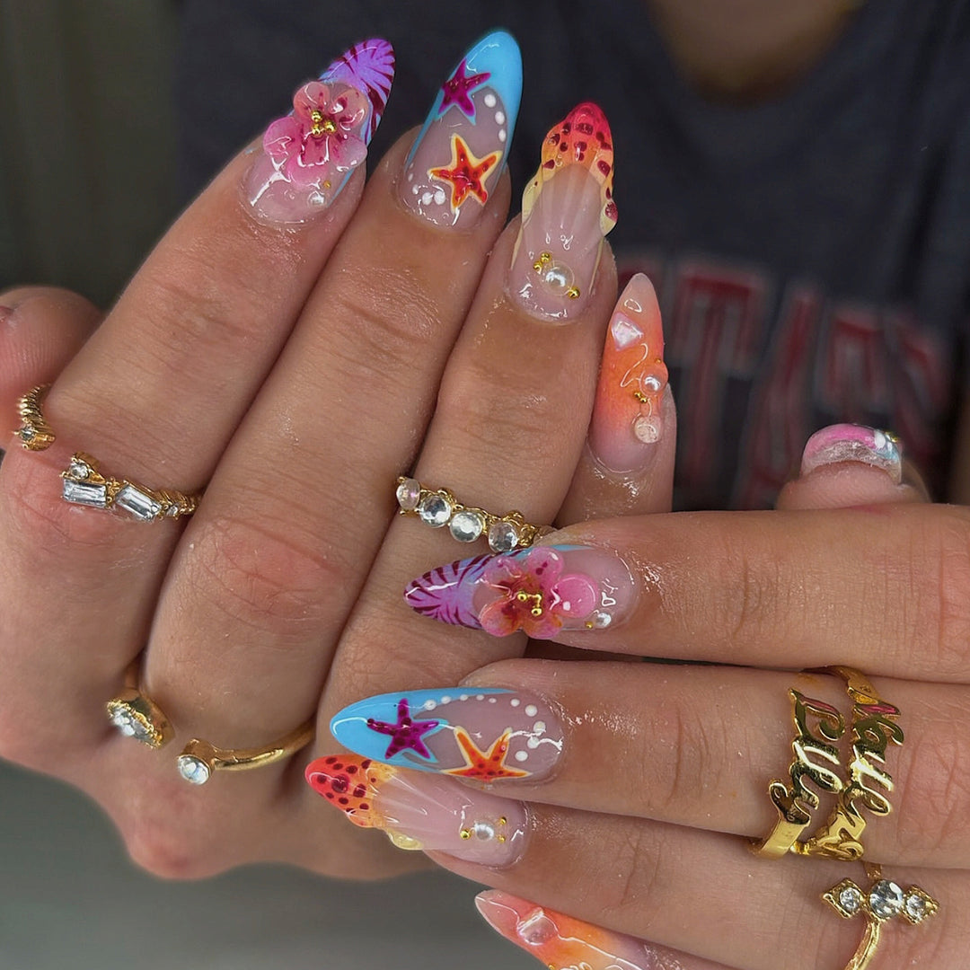 Ocean-Inspired Decorative Nail Art Kit
