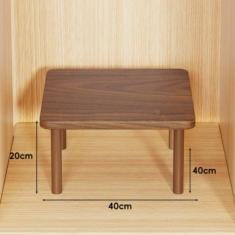 Adjustable Multi-Height Wooden Monitor Riser and Desktop Shelf
