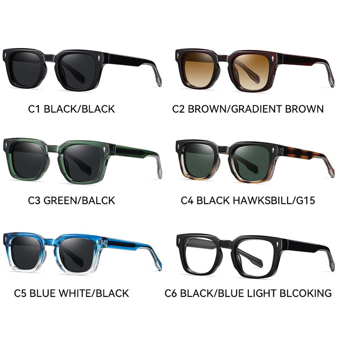 Women's fashionable sunglasses with square frame and gradient lenses Kalsten