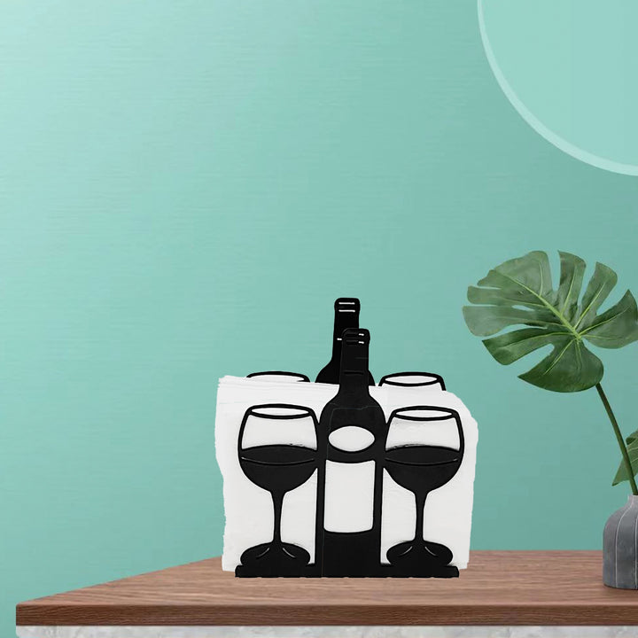 Decorative Wine Glass and Bottle Holder