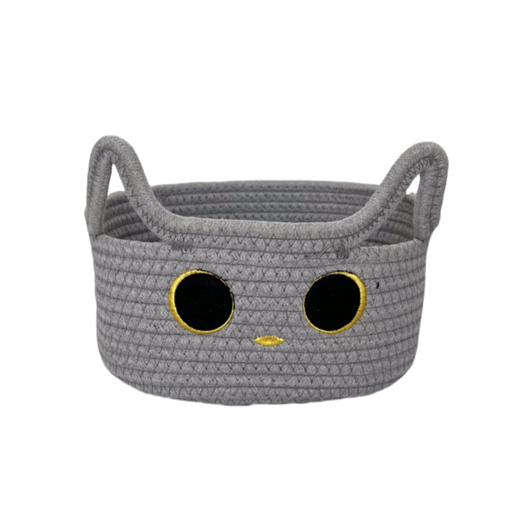 Ladies Playful Storage Basket with Cat Design Kalsten