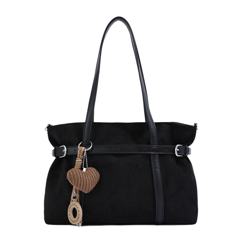 Versatile Suede Tote Bag