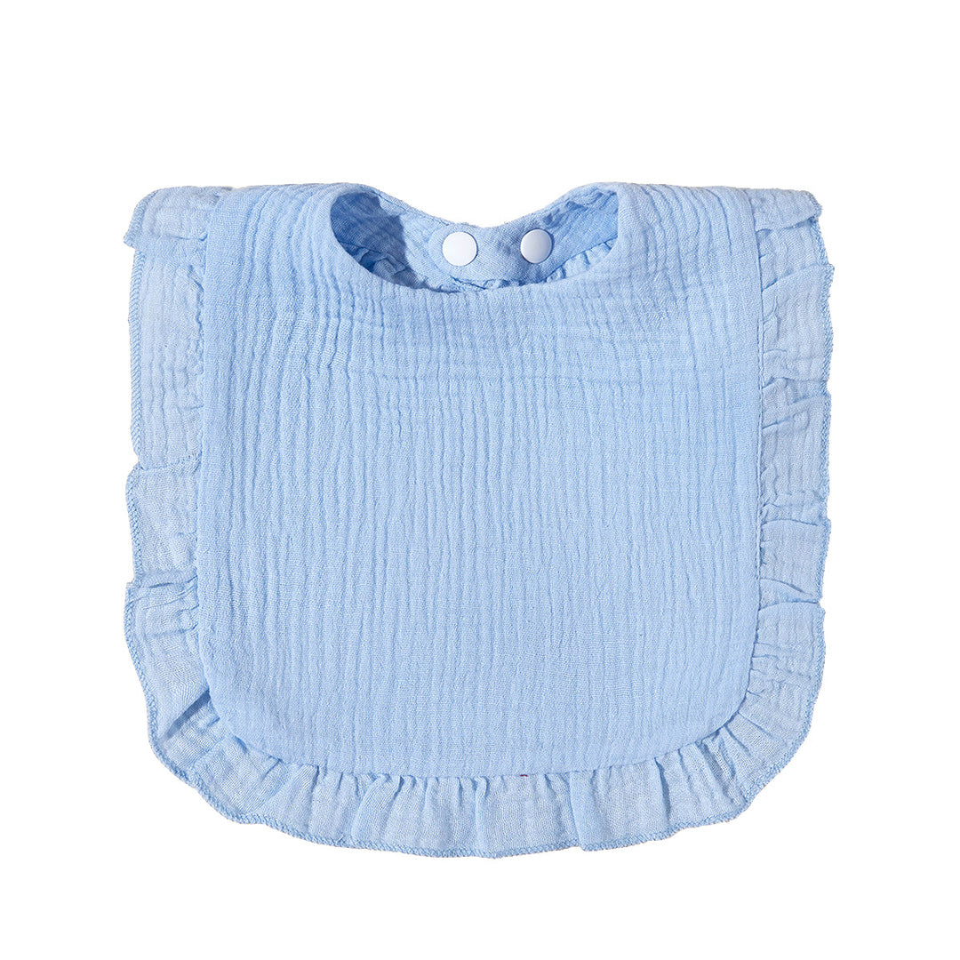 Soft Ruffled Muslin Baby Bib kalsten