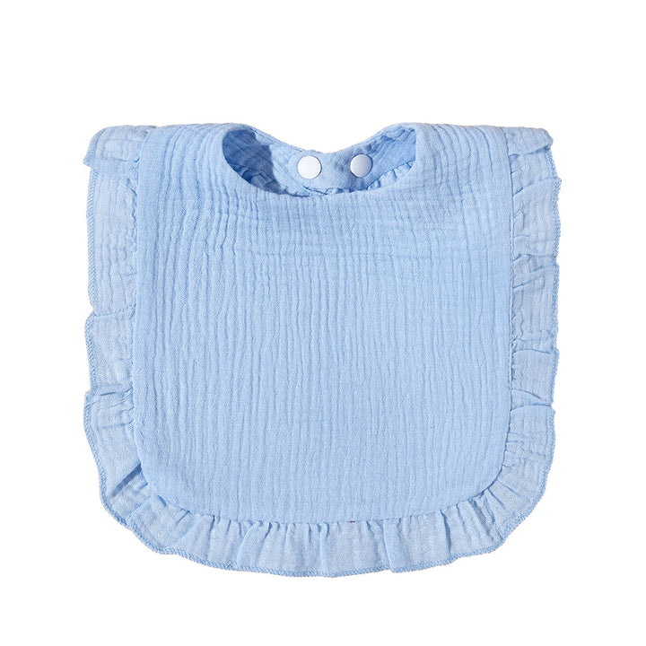Soft Ruffled Muslin Baby Bib kalsten