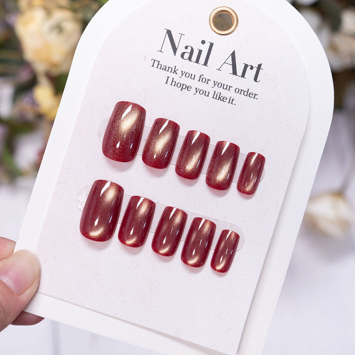 Decorative Glossy Press-On Nails