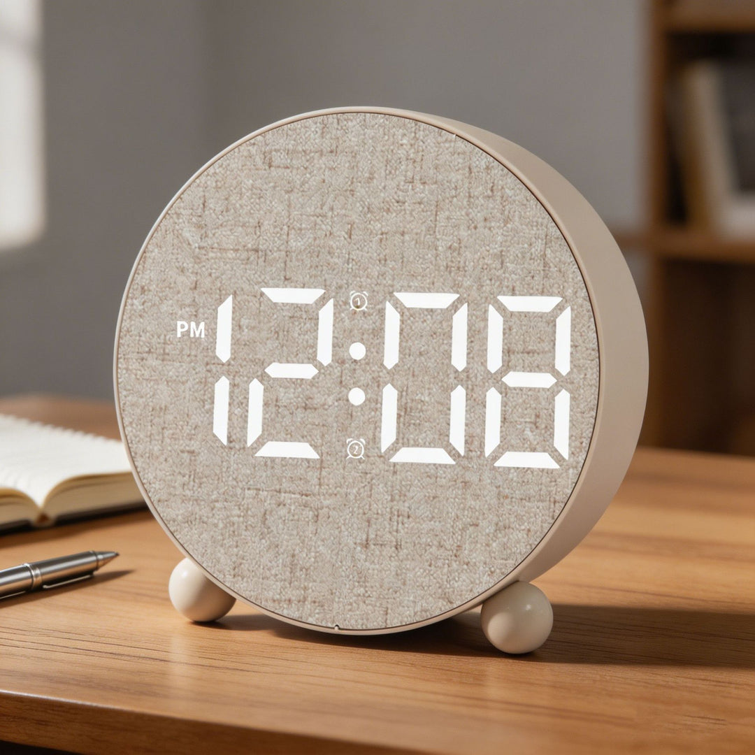Digital Alarm Clock with Large LED Display and Temperature Display Kalsten