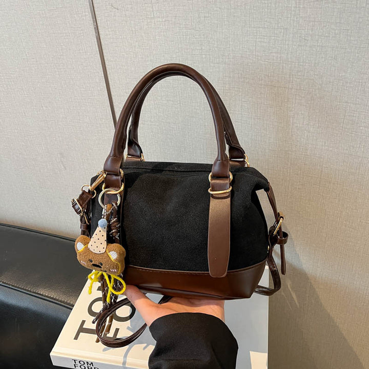 Handcrafted Suede Satchel Bag