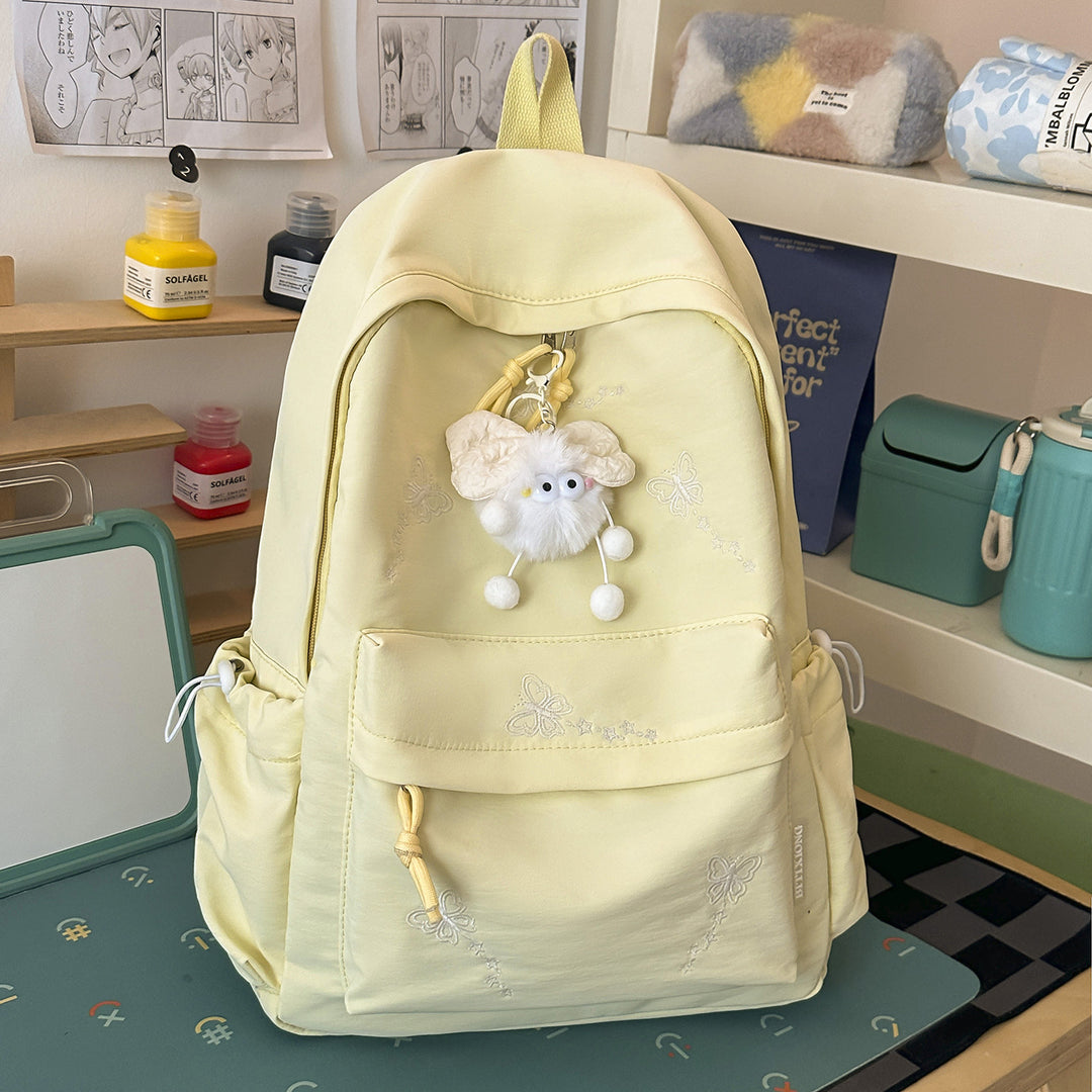 Cute Embroidered Multi-Pocket Backpack Kalsten