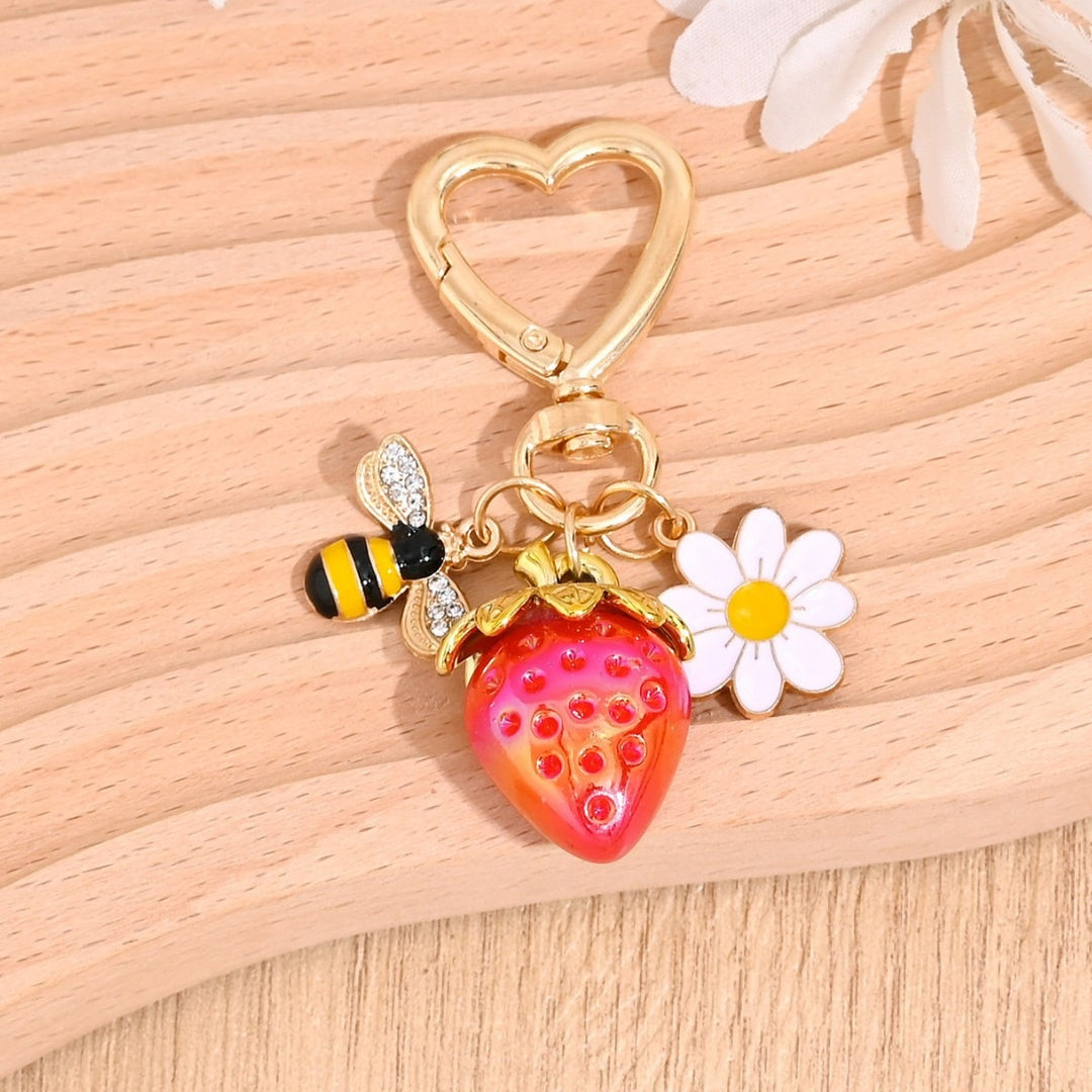 Keychain with Fruity Strawberry Design Kalsten