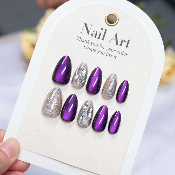 High Shine Press-On Nail Art