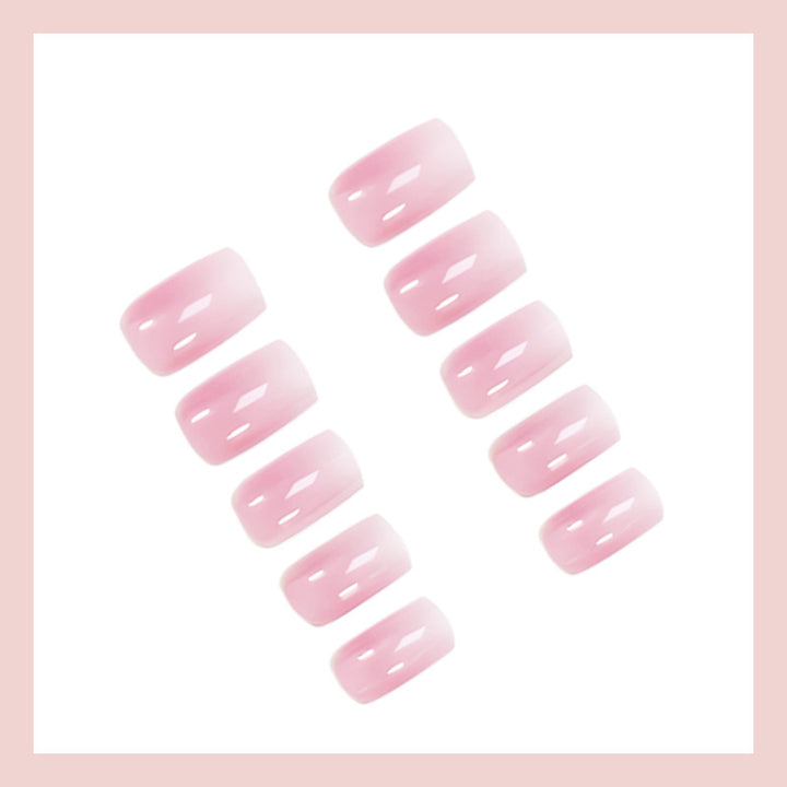 Acrylic nail set with luxurious French tips and elegant shine Kalsten