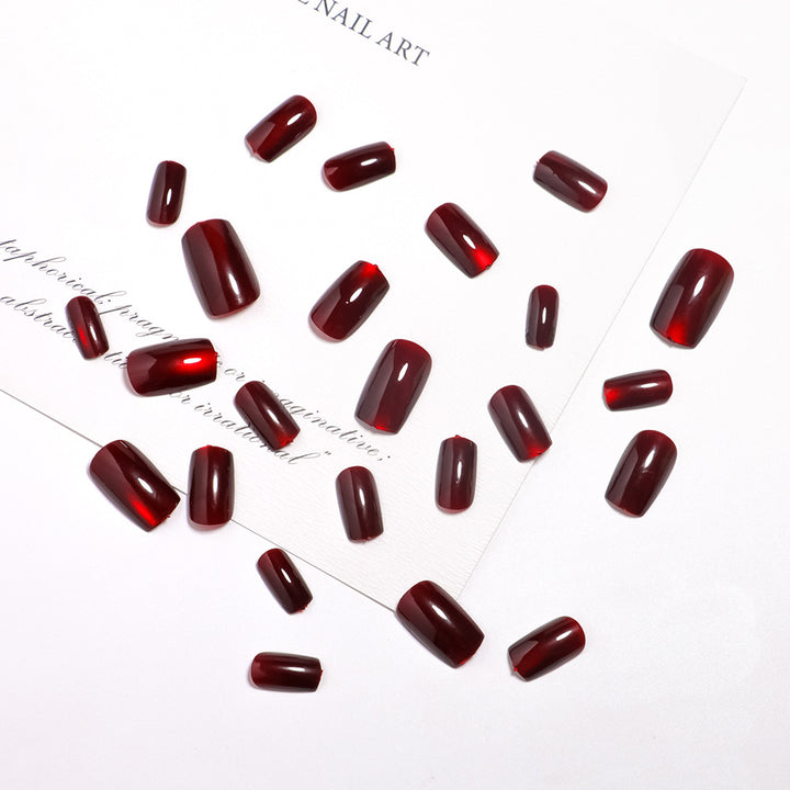 Glossy Square Press-On Nail Set Kalsten