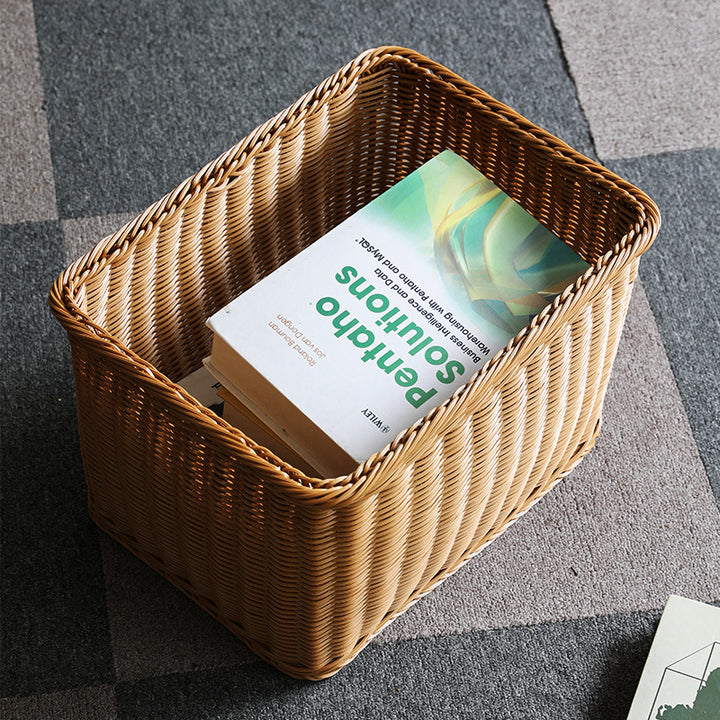Unisex Practical Storage Basket made of High-Quality Rattan Kalsten