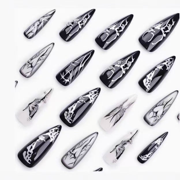Artistic Stiletto Nail Art