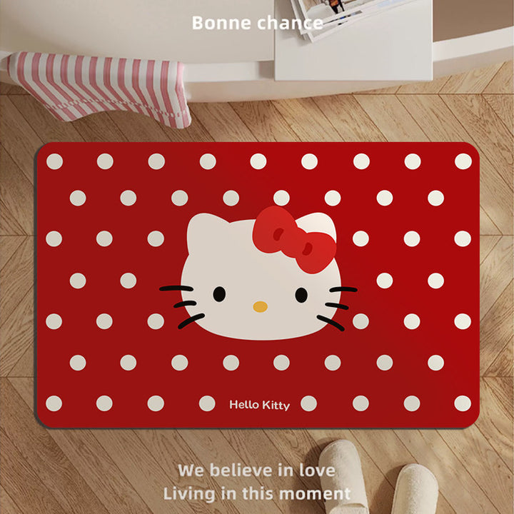 Playful Bunny-Themed Bath Mat