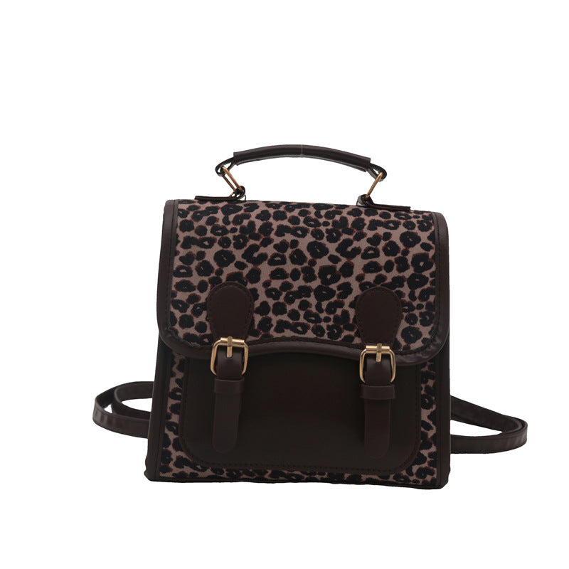 Chic Leopard Print Satchel Crossbody Bag Kalsten