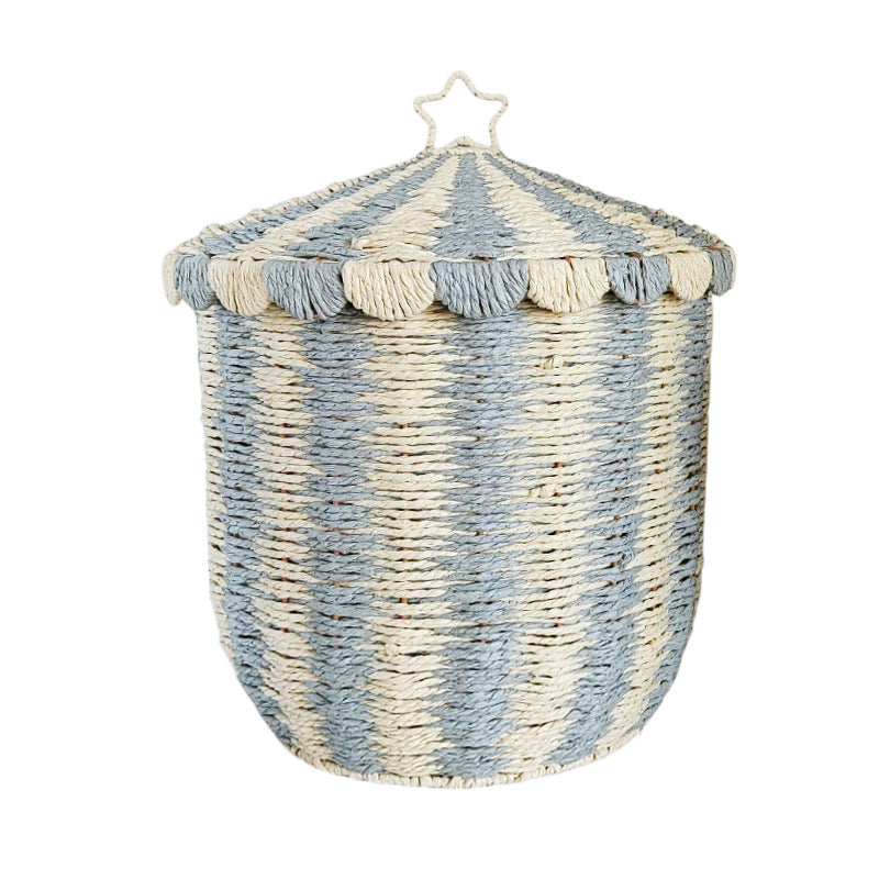 Handmade storage basket in playful design Kalsten