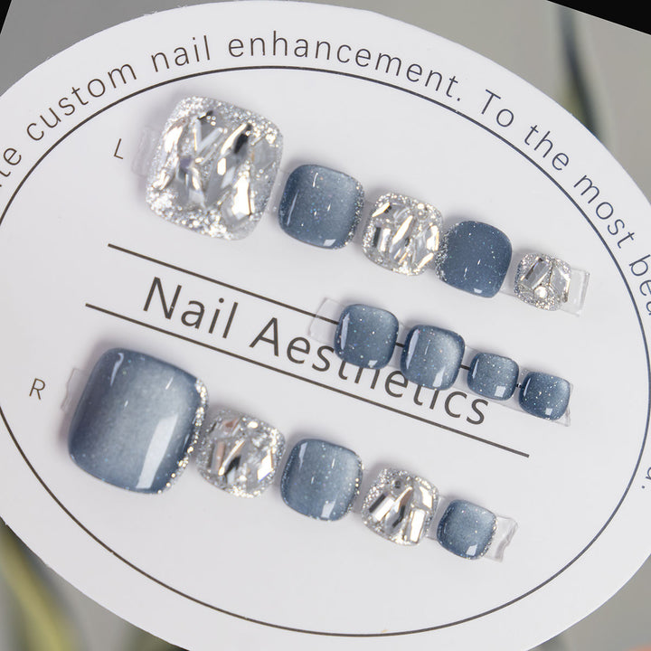 Rhinestone Decorative Toenail Art