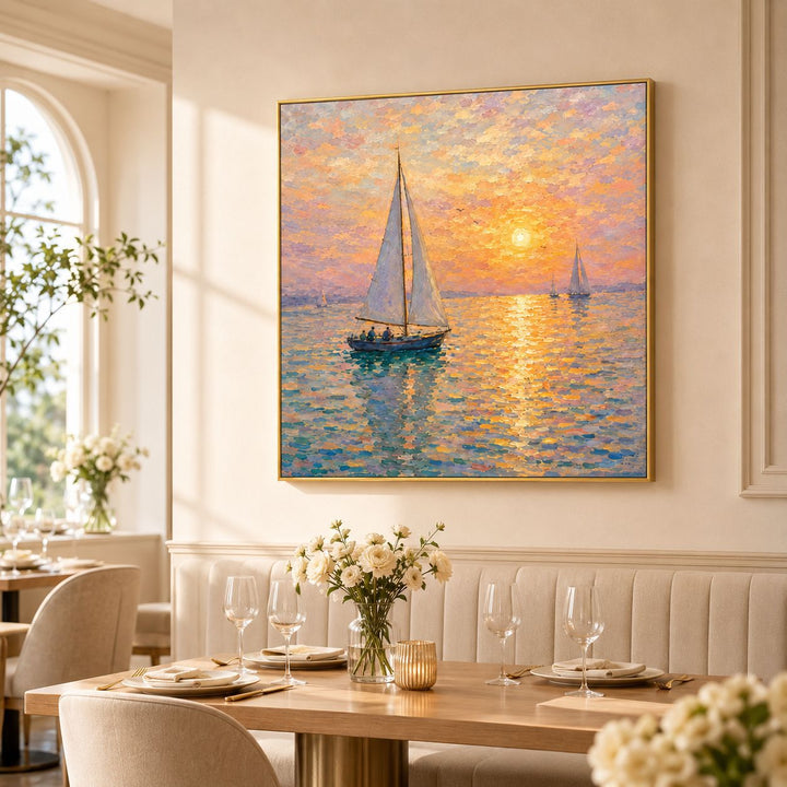 Seascape Acrylic Canvas Artwork