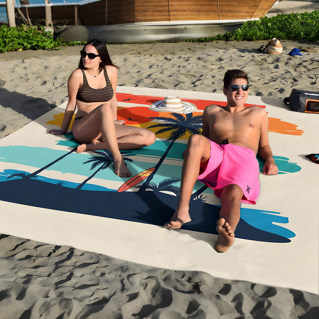 Mandala Design Beach Mat Kalsten